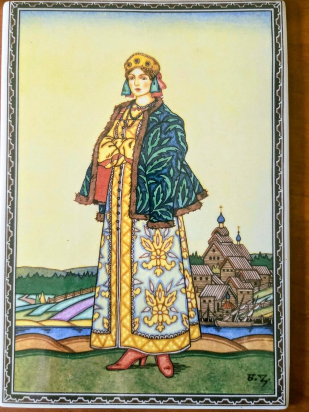 RARE Villeroy Boch Porcelain Art Tile Russian Fairy Tale Tatjana W. Germany by B